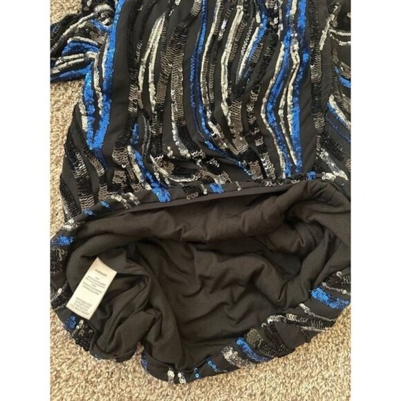 Wow Multi Color Sequin Glitter Embellished Mini Bodycon P - Picture 9 of 9